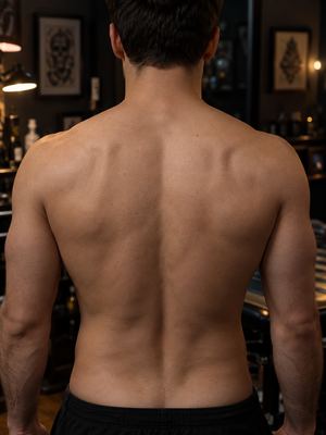 Foto das costas do cliente (exemplo)